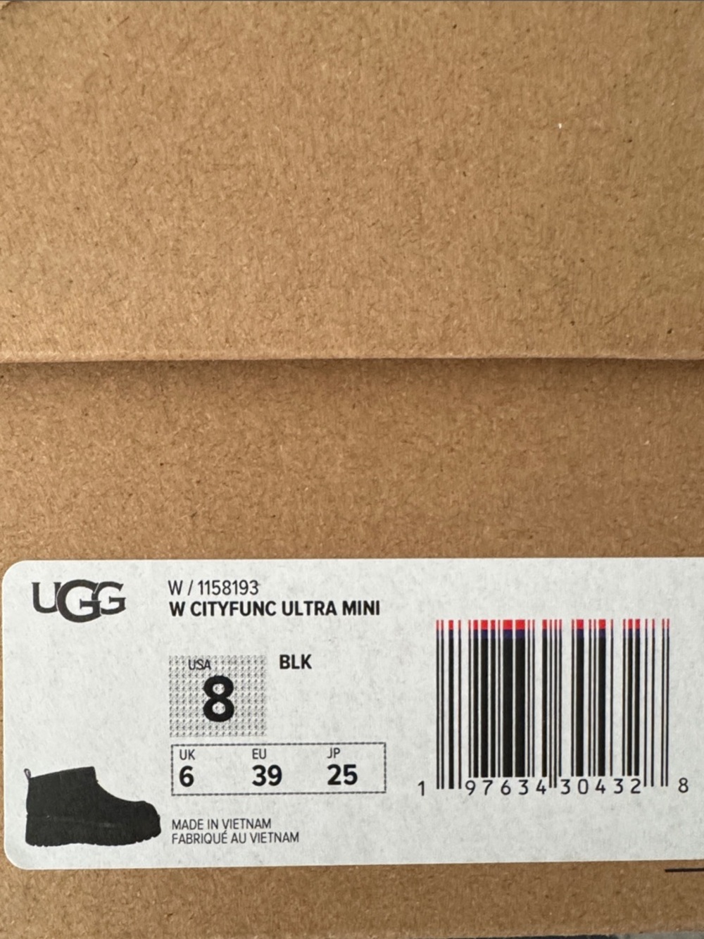 UGG W Cityfunc Ultra Mini Ankle Boot - Black